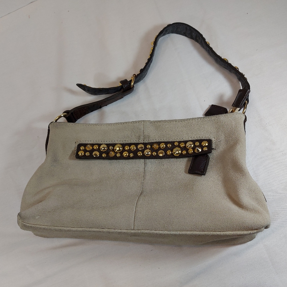 Lollipops Atelier Micro Suede Leather Hobo Purse Handbag